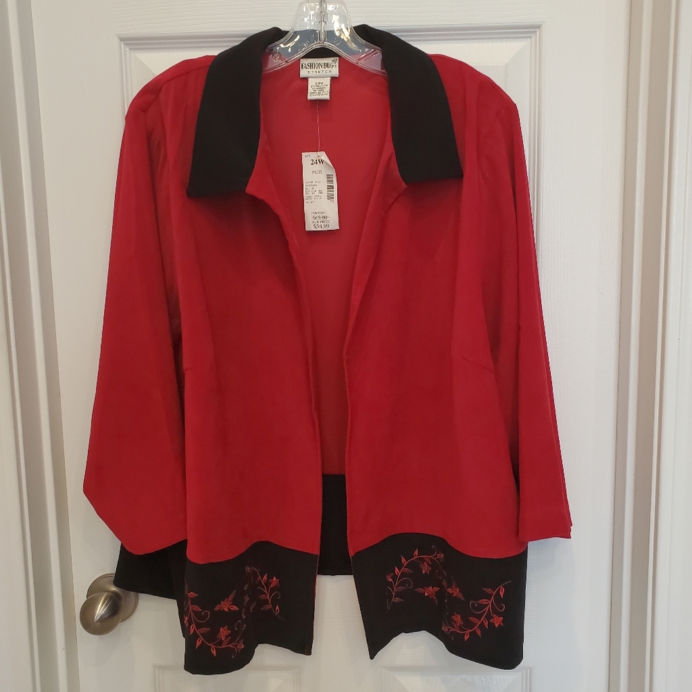 FASHION BUG Stretch Open Front Cardigan Sz 24W